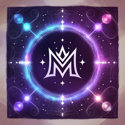 Glowing Crown M Logo Illustration