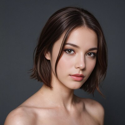Asian woman with bob haircut