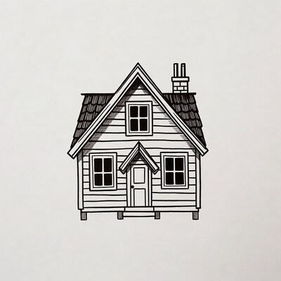 Cartoon House Illustration