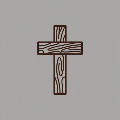 Wooden Cross Illustration