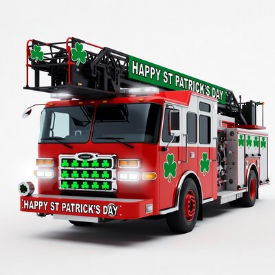 St. Patrick's Day Fire Truck