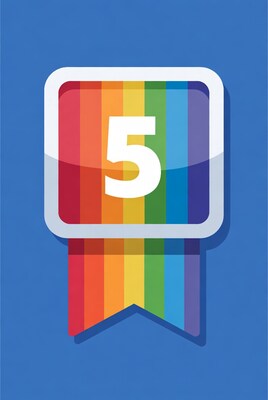 Rainbow Fifth Place Ribbon