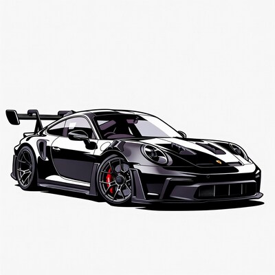 Porsche 911 GT3 RS illustration