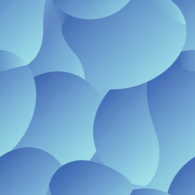 Blue Abstract Blob Pattern