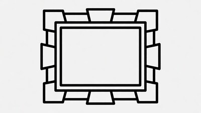 Geometric Ornate Frame Outline