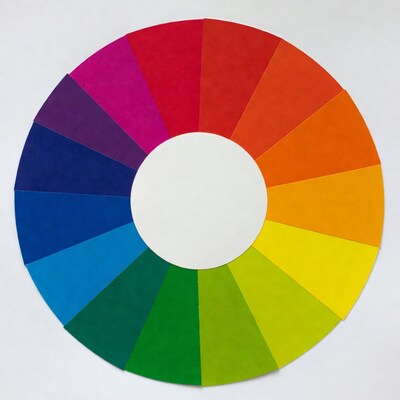 Color Wheel with White Center