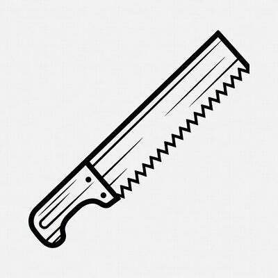 Hand Saw Illustration