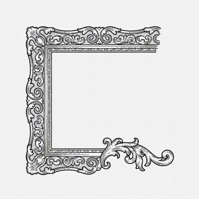 Ornate Vintage Picture Frame