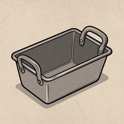 Metal loaf pan with handles