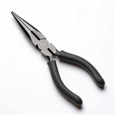 Needle Nose Pliers on White Background
