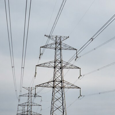 Electricity Pylons with Power Lines