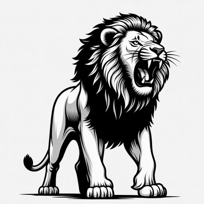 Roaring Lion Illustration