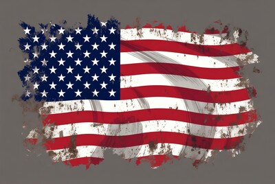Grunge American Flag