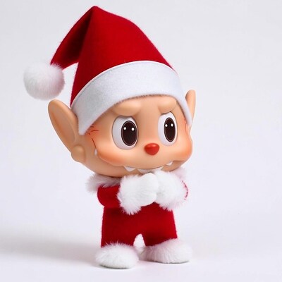 Angry Christmas Elf Figure