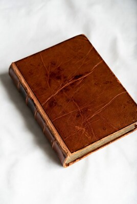 Vintage leather bound book