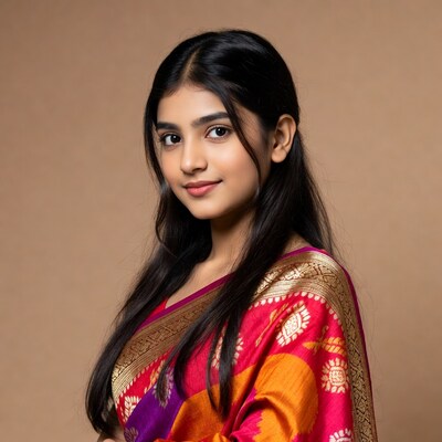 Indian woman in colorful saree