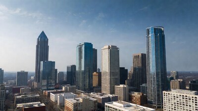 Atlanta skyline with Bank of America tower