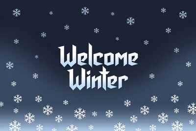 Welcome Winter Snow Background