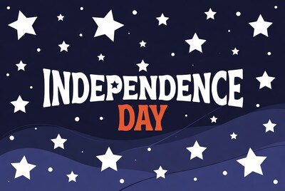 Independence Day Stars Illustration