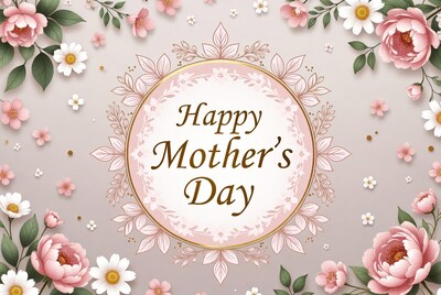 Happy Mothers Day Floral Card