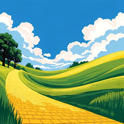 Yellow Brick Road in Green Hills