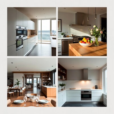 Modern Kitchens with Island and Dining