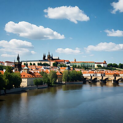 Prague Castle and Charles Bridge