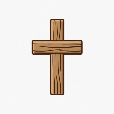 Wooden Cross Illustration