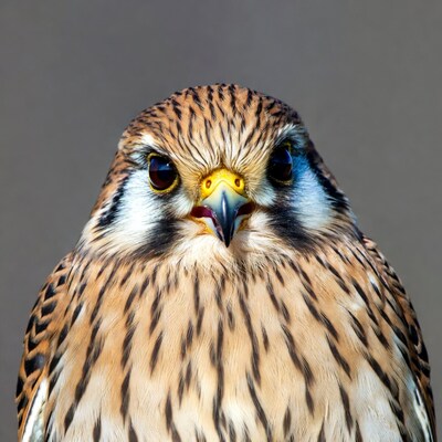 Close-up American Kestrel Portrait