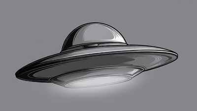UFO flying saucer illustration