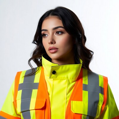Woman in yellow safety vest