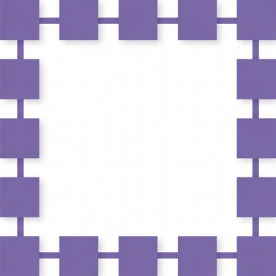 Purple Square Frame Border