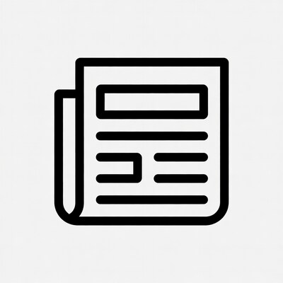 Line icon newspaper