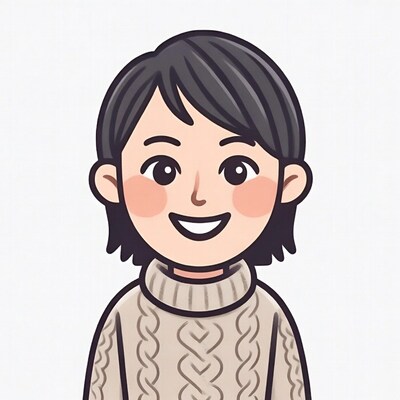 Smiling Asian woman in turtleneck sweater