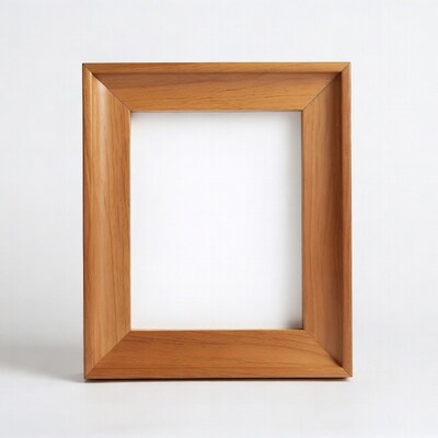 Empty Wooden Picture Frame
