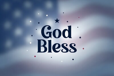 God Bless America Patriotic Graphic