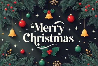 Merry Christmas Holiday Illustration