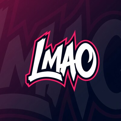 LMAO Text Neon Logo