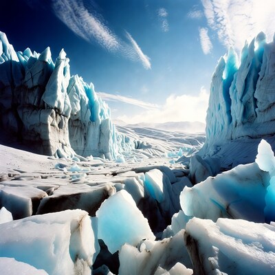 Majestic Iceberg Glacier Landscape
