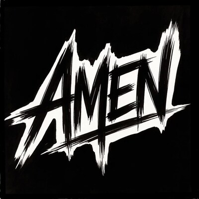 Amen Text Graffiti Style