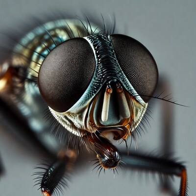 Close-up Fly Face Macro