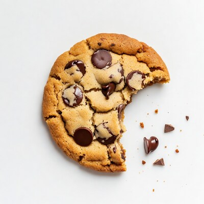 Bitten Chocolate Chip Cookie