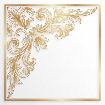 Gold Ornate Corner Frame