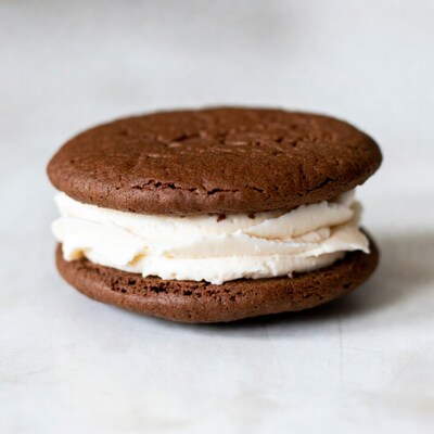 Chocolate Whoopie Pie with Cream Filling