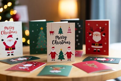 Assortment of Merry Christmas Cards