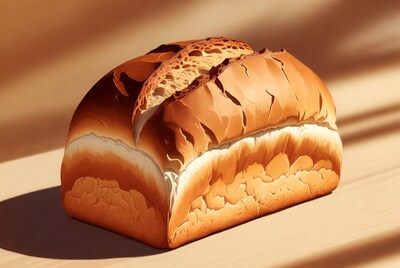 Sliced Crusty Bread Loaf
