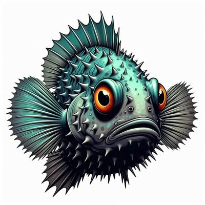 Spiny Lionfish Illustration