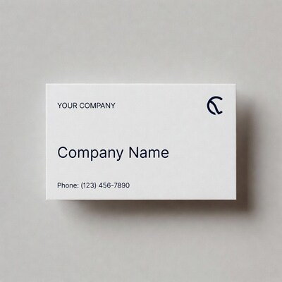 White business card mockup
