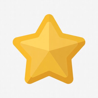 Golden star illustration