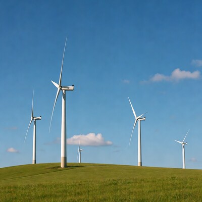 Wind Turbines on Green Hill